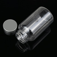 Bouteille transparente en PET pour distribution d'échantillons solides, 200 ml, emballage pharmaceutique, capsule, produit de santé, récipient hermétique, modèle