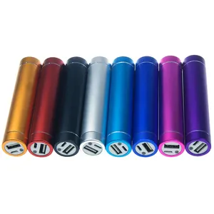 New Promotional Gift Travel Power Bank 2600mah Mini Portable Charger Cylinder Design Charger For Mobile Phone