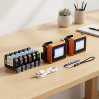 Mini Impresora Inteligente de Inyección de Tinta para Fechas de Caducidad, Impresora Digital Portátil para Códigos QR, Logotipos en Cajas y Códigos de Barras