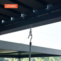 Pergola en aluminium Uogel à lames orientables, imperméable, avec auvent réglable et résistant à la pluie – Offre spéciale fabricant