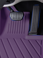 Tapis de sol de voiture en TPE multicolores à double couche, tout temps, de luxe, spécialement conçu pour BYD Dolphin