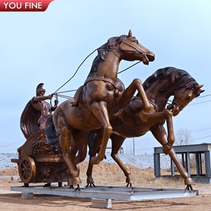 Outdoor Lebensgröße Apollo Chariot Pferd Bronze Skulptur Statue - Product Image 4