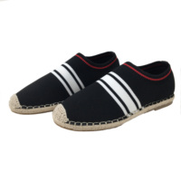 Vente en gros d'espadrilles classiques décontractées à la main pour femmes et dames espadrilles bon marché chaussures plates à plateforme décontractées