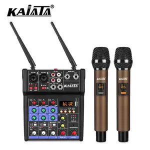 KAIKA G4- M1-4 Heiß verkaufte tragbare Konsole Live-USB-Heim-KTV DJ Audio Mixer