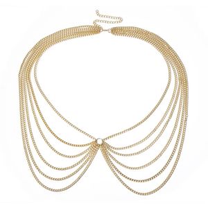 <span class=keywords><strong>2026</strong></span> Nova Coleção: Corrente Corporal Geométrica em U para Mulheres, Joia de Cintura de Seis Camadas, Acessório Personalizado para Festas e Praia - Product Image 4