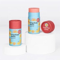 Dessus de déodorant personnalisé hébergeant des cosmétiques Bâton de déodorant biodégradable Tube en papier design de dessus de tube en papier déodorant