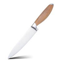 Couteau d'office allemand en acier inoxydable 1.4116 à manche en bois tranchant Couteau utilitaire de cuisine de 5 pouces