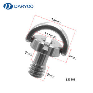Vis de fixation pour <span class=keywords><strong>mini</strong></span>-caméras Daryoo, vis de montage dissimulées pour caméras espions à axe D de 1/4 de pouce, vis de montage rapide pour panneaux - Product Image 1