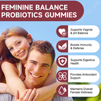 OEM Private Label Vrouwelijke Balans Supplementen Suiker Vrije Gummies voor Immuunondersteuning & Vaginale Gezondheid en Antioxidanten Volwassenen 60