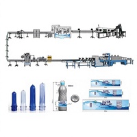 Projet clé en main de machines de remplissage automatiques d'eau minérale en bouteille, ligne de remplissage d'eau potable, machine de remplissage de liquides