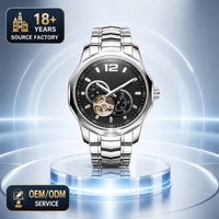 Alarm Chronograph Uhr Herren Automatische Mechanische Uhr Marke
