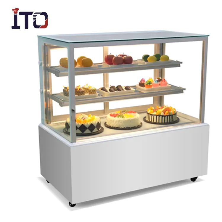 Commercial Display Cake Refrigerator Showcase bakery showcase glass display cake refrigerator