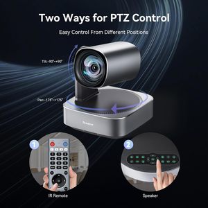 Sistema de <span class=keywords><strong>videoconferencia</strong></span> Tenveo 4K, cámara de conferencia PTZ con zoom 12x con altavoz <span class=keywords><strong>Bluetooth</strong></span> para reuniones medianas y grandes - Product Image 6