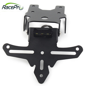 ชุดกำจัดบังโคลนรถมอเตอร์ไซด์สีดำ racepro ตัวยึดป้ายทะเบียนพร้อมไฟ LED สำหรับยามาฮ่า XSR155 <span class=keywords><strong>XSR</strong></span> <span class=keywords><strong>155</strong></span> 2019 2020 - Product Image 2