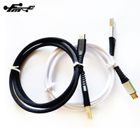 Kabel Pengisi Daya Ponsel USB Magnetik, Pengisi Daya USB 1M USB Fungsi LED Logam USB Mikro