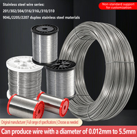 Fil de ressort en acier inoxydable 0,016 mm~5,5 mm, grades AISI 201/302/304/316/310/904L/2205/2207, pour soudage et pliage