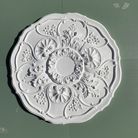 Plaque décorative de plafond blanc polyuréthane OEM ODM de luxe grand plafond médaillon de moulage décoratif avec 3D