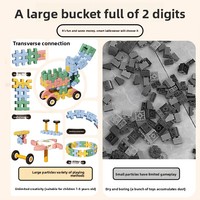 Bloques de construcción de plástico ABS 3D de gran tamaño de alta calidad suave DIY educación temprana y entrenamiento lógico modelo de juguete para niños