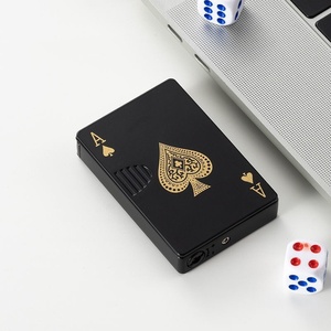 Encendedor de Cigarrillos Creativo en Forma de Cartas de Póker, Resistente al Viento, Metálico, Recargable, de Gas, Popular como Regalo para Hombres - Product Image 6