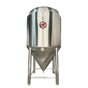 500L 1000L beer tank wine fermenter Vessel conical bottom brewing bright 5BBL 10BBL Beer Fermentation Tank