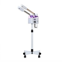 Vaporizador Facial Profesional 2 en 1, Nano Iónico, con Ozono, de Lujo, con Soporte, Vaporizador Facial Manual