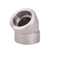HENGYANG Factory Direct Haute Pression 2000 #   3000 #   6000 #   9000 #   Coude de soudure à douille en acier inoxydable à 45 degrés, norme ASTM/ASME