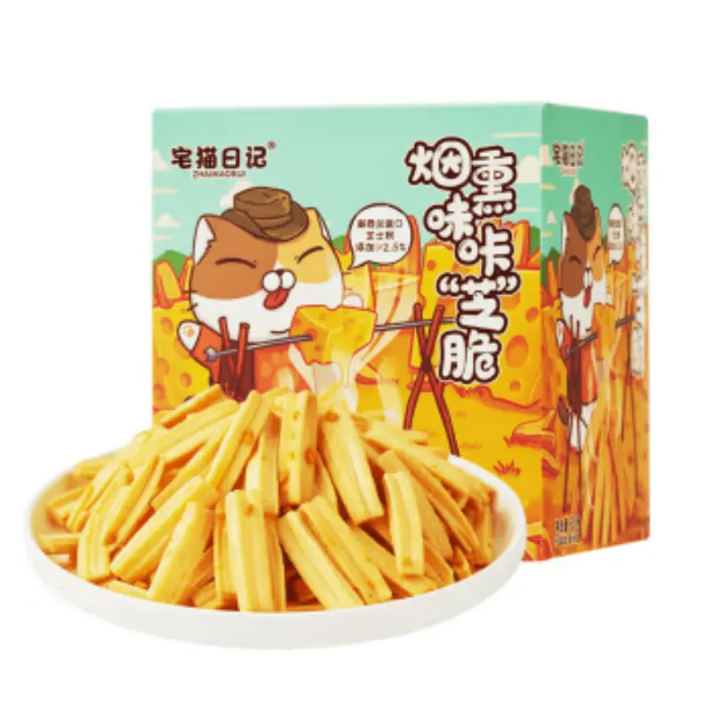 60g China Snacks Hot Selling Exotic Snacks Fast Food Cheese Sticks