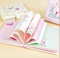 Cuaderno de Cuero PU con Dibujos Animados, Cuaderno Kawaii, Cuaderno Japonés para Dibujar