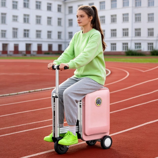 Airwheel Large Capacity Non Slip Solid Rear Wheel Scooter Luggage Case Electronic SE3S Smart Luggage With Usb Charging Port
