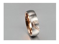 Bague en titane de haute qualité incrustée de pierre 3A CZ bagues en titane véritable bagues de mode avec pierres précieuses pour hommes et femmes