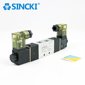 4V serisi 4V120-06 5 Port 2 yollu tek bobin 24V pnömatik otomasyon için elektromanyetik Solenoid vana hava ile çalışıyor - Product Image 4