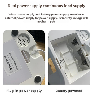 Alimentador automático inteligente para mascotas de 6L, cuencos dobles, dispensador de acero translúcido, comida para gatos, perros, comida para perros, alimentador inteligente - Product Image 4