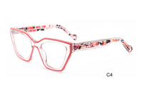 Montures de lunettes en acétate en gros RM6010 – Monture optique œil-de-chat de haute qualité en acétate écaille de tortue pour femmes