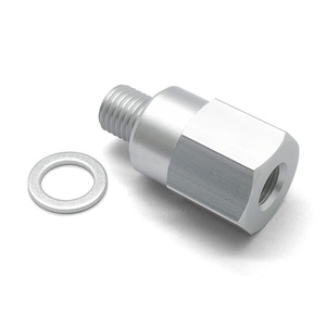 Adattatore Sensore Pressione Olio/Liquido Refrigerante in Alluminio CNC Personalizzato da M12x1.5 a 1/8" NPT per Motori GM LS - Disponibile OEM/ODM, Vendita all'Ingrosso - Product Image 1