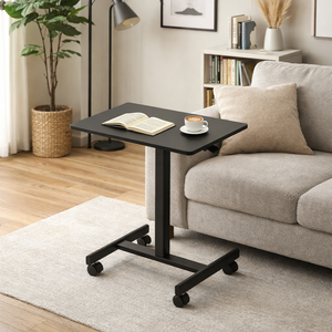 Tables d'appoint métalliques réglables en hauteur pour salon, table d'ordinateur portable personnalisée, table de chevet, bureau d'écriture - Product Image 3