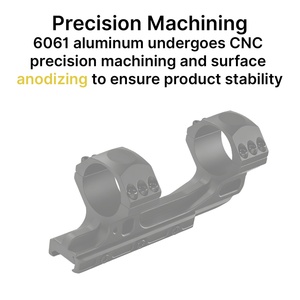 Support de lunette cantilever BANGBANG pour tube de 34 mm, monture de 20 mm avec hauteur centrale de 1,57 po pour la chasse et les activités de plein air - Product Image 3