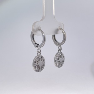 TIanyu Gems Vintage <b>Fashion</b> Star-Shaped <b>Hoop</b> <b>Earrings</b> with Zircon Gold Plated Shooting Star Design for Women - Product Image 3