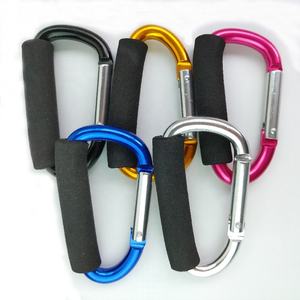 Açık EDC kamp yürüyüş büyük büyük büyük Metal çanta tutucu taşıma kolu ile alüminyum D şekil karabina kol - Product Image 1