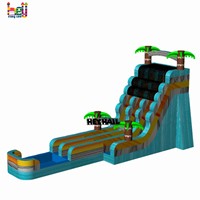 Nouveau design de toboggan aquatique gonflable en PVC pour location de fête humide ou sèche pour fête dans la cour