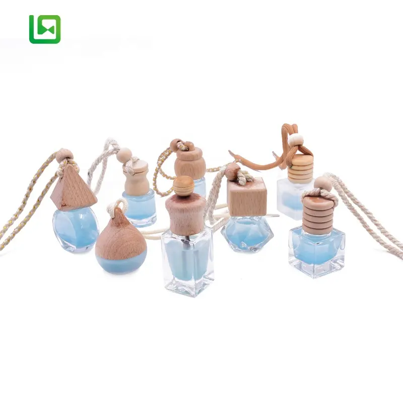 4 6 9 10 ml small car Collar rattan diffuser atmosphere room ornaments glass jar with string