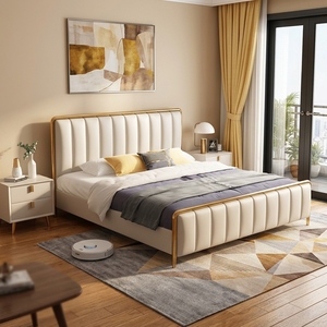 White Modern Leather Luxury Queen <strong>Gas</strong> <strong>Lift</strong> Super <strong>Single</strong> Tufted Princess Upholstered Storage <strong>Bed</strong> Frame Bedroom Living Room - Product Image 1