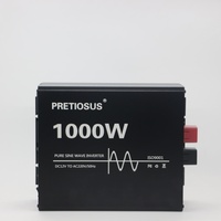 Pretiosus onduleur CHARGEUR onduleur à onde sinusoïdale pure personnalisable 1000Watt 1000W 12/24/48V DC à AC100/110/120/220/230/240V