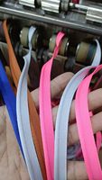Cinta de poliéster de 1 cm de ancho con letras, multicolor, para ribetes de camisetas, detalles de sudaderas y correas de bolsos. ¡En stock!