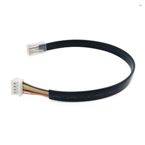 Câble d'extension <span class=keywords><strong>RJ45</strong></span> 8P8C vers connecteur IDC 8 broches UL20251 8 conducteurs, faisceau de câblage DIY, OEM, 250 mm de <span class=keywords><strong>long</strong></span> - Product Image 6