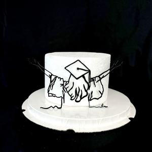 Nouveauté : Décoration de gâteau personnalisée en acrylique 3D avec visage pour la remise des diplômes – Fournitures haut de gamme pour la décoration de gâteaux - Product Image 3