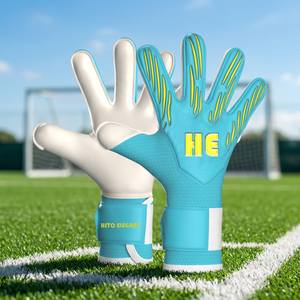 Gants de gardien de but de qualité supérieure, gants de gardien de but de football professionnels avec grip en latex respirant, latex allemand de 4 mm - Product Image 4