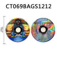 Sacs en Mylar découpés en forme de cercle, de CD, de C et de dessin animé, avec boîte de présentation, pour bonbons exotiques de 8e génération de 3,5 g, design personnalisé