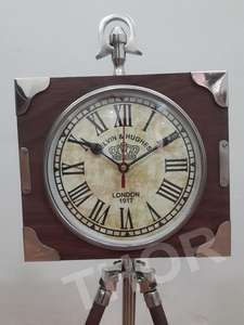 Horloge de table trépied en bois nautique pour bureau chambre et salon horloges murales décoratives pour la maison - Product Image 3