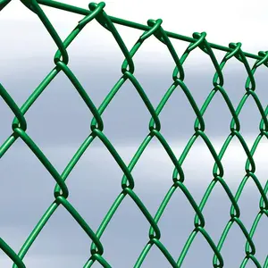 7英尺25英尺100英尺批发卷聚氯乙烯镀锌笼链栅栏丝网