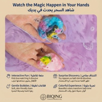Diverses combinaisons pour les jeux de bain, bombes de bain effervescentes, bain moussant biologique, mignonnes bombes de bain en forme d'œuf de dinosaure, jouets à l'intérieur, ensemble de soins de la peau de luxe pour enfants